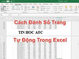 Hoc tin hoc tai thanh hoa Có rất nhiều cách đánh số trang trong excel, về cơ bản thao tác đánh số trang trong excel sẽ khác so với bên word.