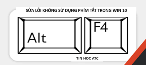 Học tin học thực hành tại thanh hóa Bạn đang không sử dụng được phím tắt trên win 10? Tin học ATC xin mách bạn cách sửa lỗi này nhé!