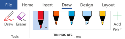 Học tin học tại thanh hóa Từ excel 2016 trở đi, Microsoft có thêm chức năng draw trong excel. Nếu bạn chưa biết cách sử dụng chức năng này