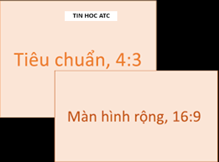 Hoc tin hoc van phong o Thanh Hoa Mỗi thiết bị giúp trình chiếu powerpoint lại có một kích cỡ khác nhau, nên trước khi trình chiếu bạn