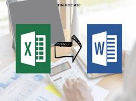 Học tin học tại thanh hóa Bạn muốn chèn bảng excel vào word? Tin học ATC xin chia sẽ cách làm trong bài viết dưới đây nhé!