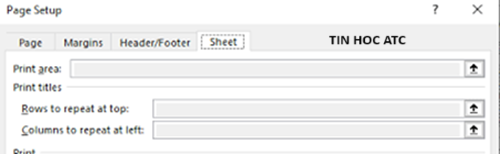 Hoc tin hoc cap toc tai thanh hoa Nếu Print title trong excel bị khóa thì làm thế nào? Cách xử lý sẽ có trong bài viết dưới đây nhé!