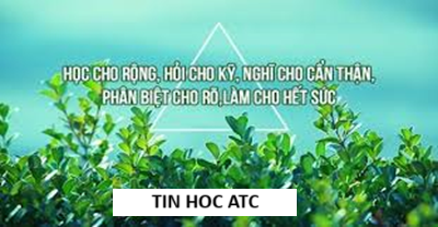 Học tin học văn phòng tại Thanh Hóa Học tập không phải là dồn ép tất cả mọi thứ vào trong đầu, mà là biết cách chọn lọc, tiếp thu vừa đủ